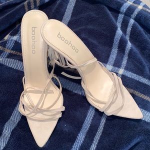 Boohoo Strappy Lace Up Heels